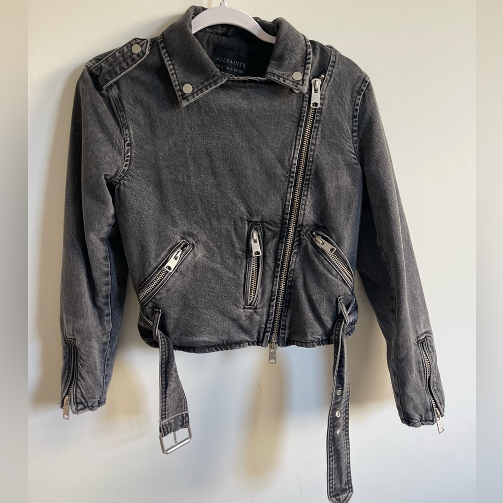Brand New All Saints Balfren Jean Jacket - Picture 7 of 7